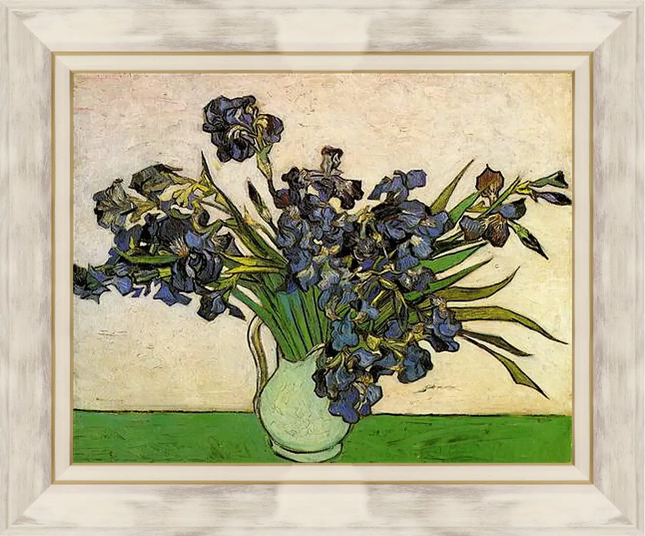 Картина в раме - Still Life Vase with Irises. Винсент Ван Гог