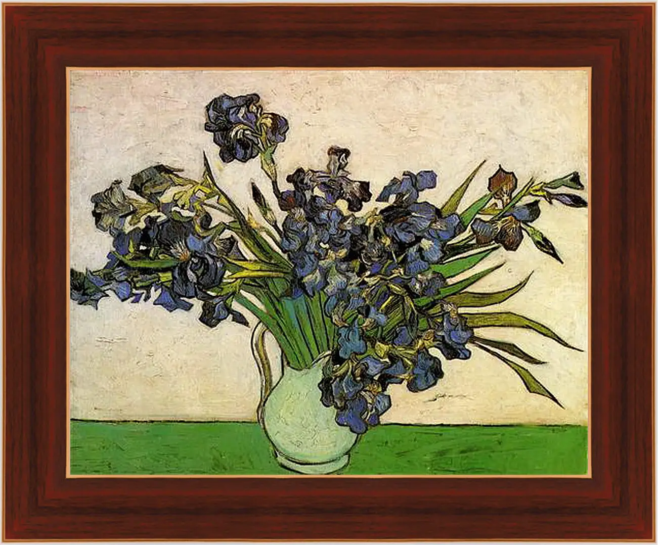 Картина в раме - Still Life Vase with Irises. Винсент Ван Гог