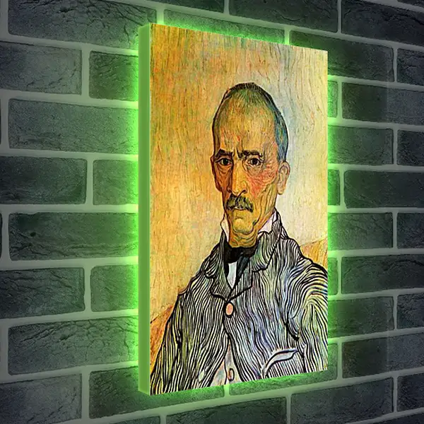 Лайтбокс световая панель - Portrait of Trabuc, an Attendant at Saint-Paul Hospital. Винсент Ван Гог