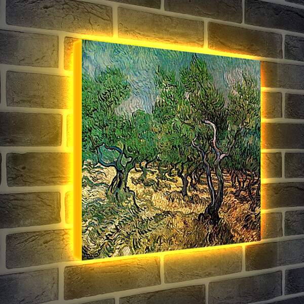 Лайтбокс световая панель - Olive Grove 2. Винсент Ван Гог