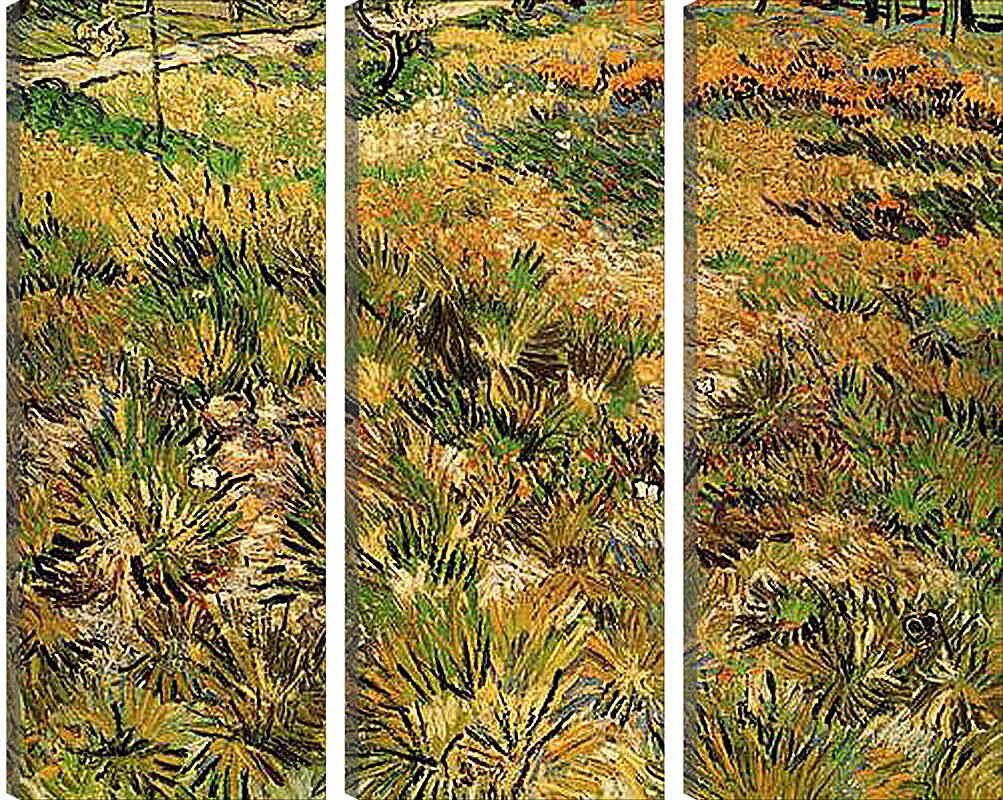 Модульная картина - Meadow in the Garden of Saint-Paul Hospital. Винсент Ван Гог
