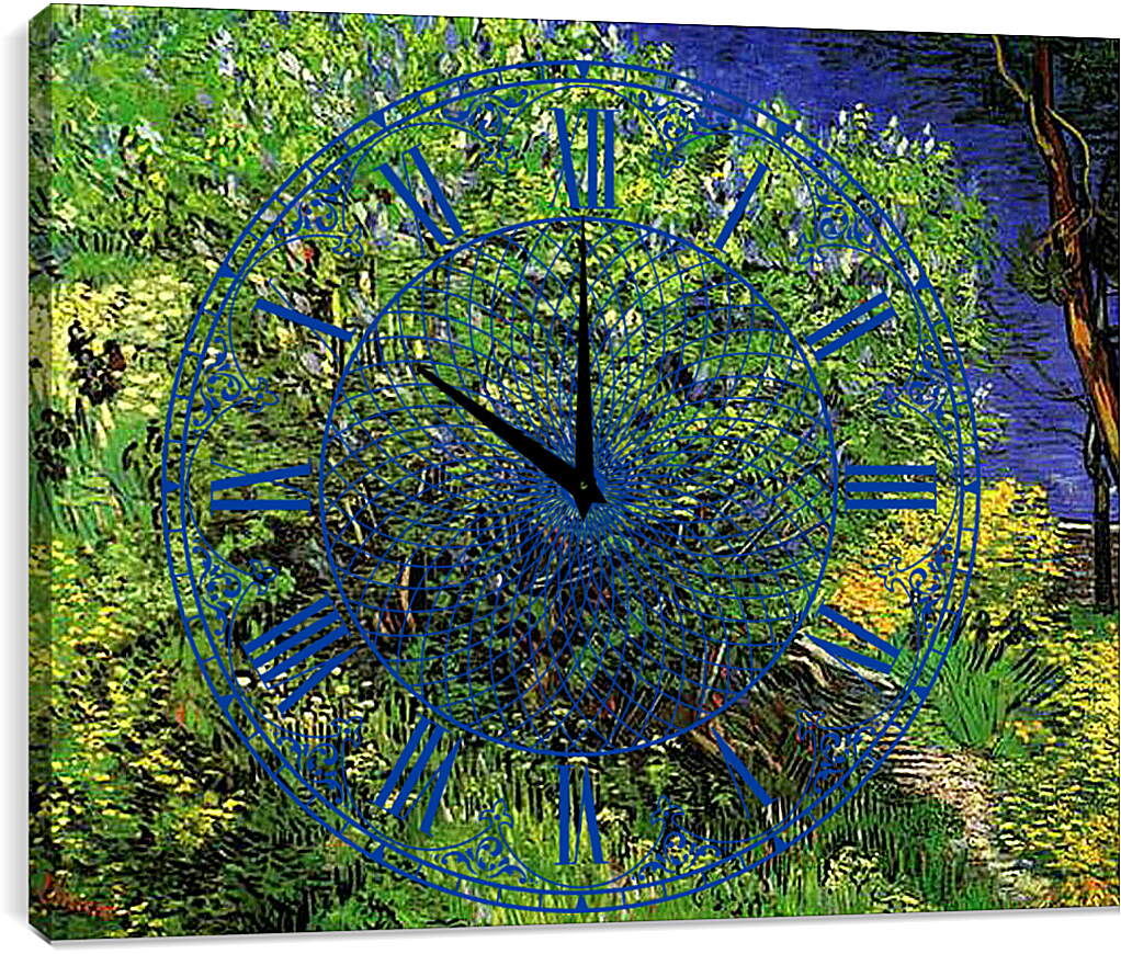 Часы картина - Lilacs. Винсент Ван Гог