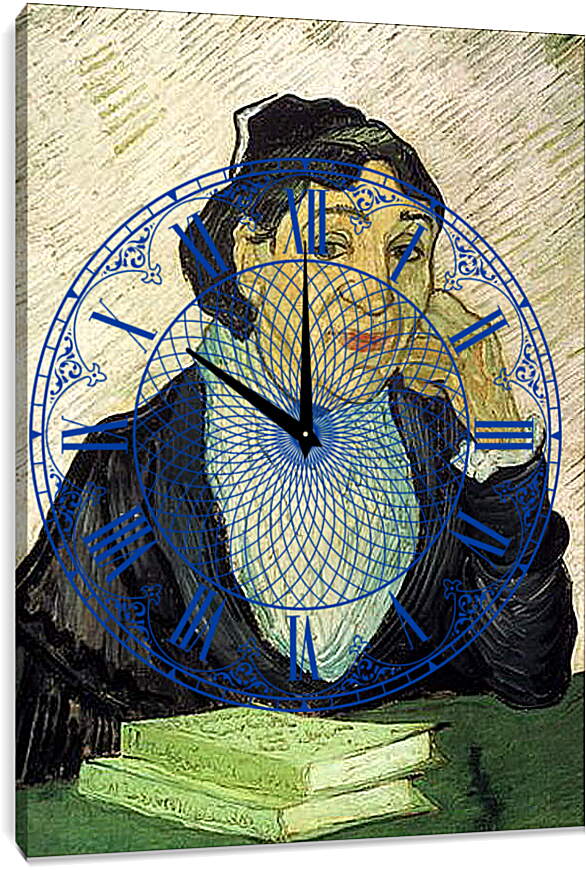 Часы картина - L Arlesienne Madame Ginoux. Винсент Ван Гог