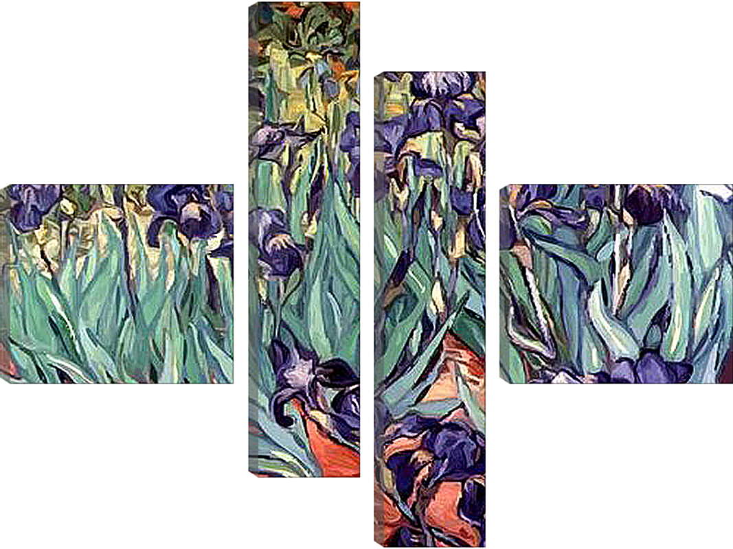 Модульная картина - Irises. Винсент Ван Гог