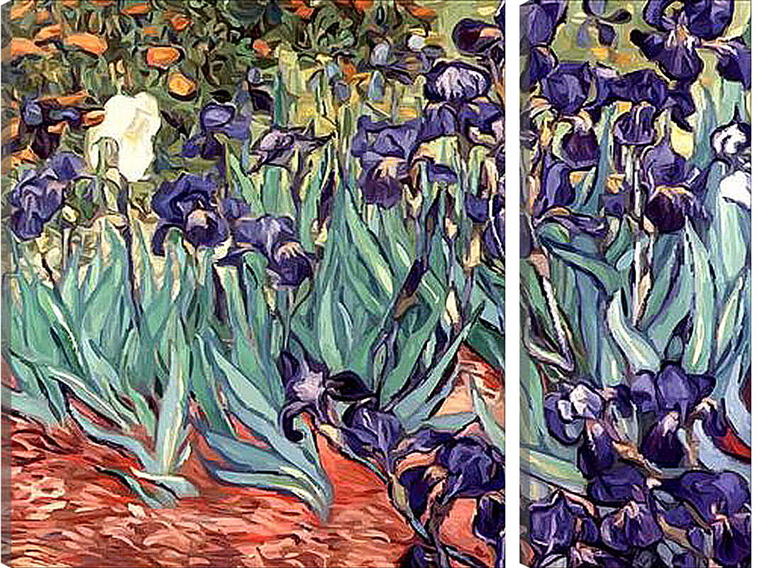 Модульная картина - Irises. Винсент Ван Гог