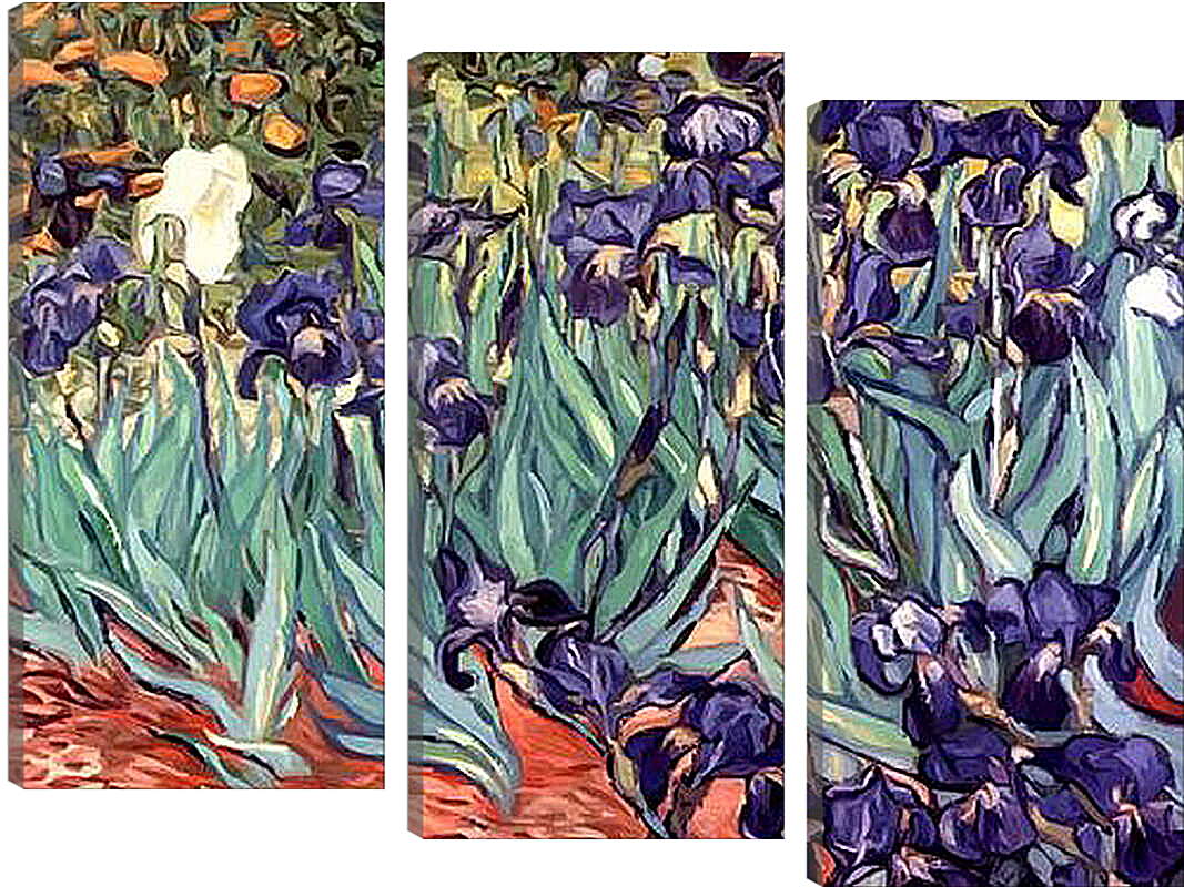 Модульная картина - Irises. Винсент Ван Гог
