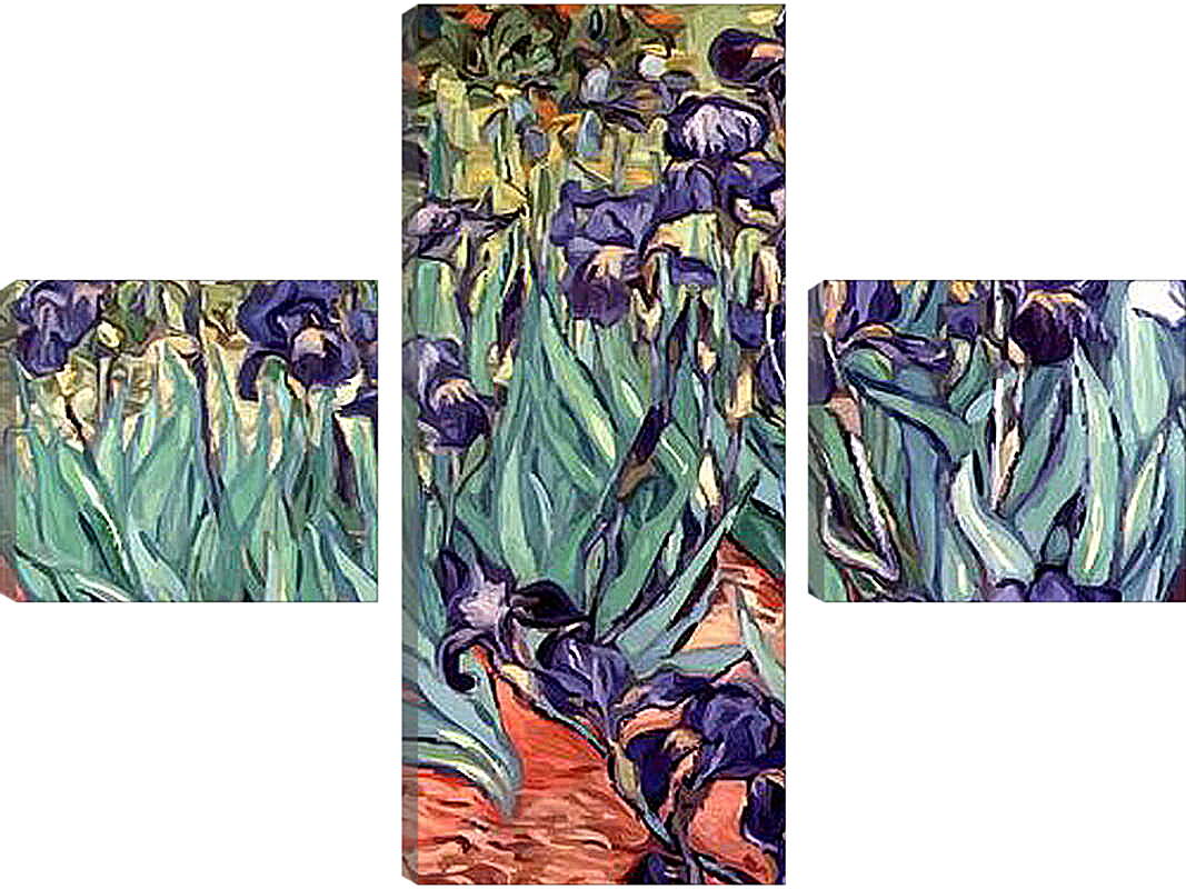 Модульная картина - Irises. Винсент Ван Гог

