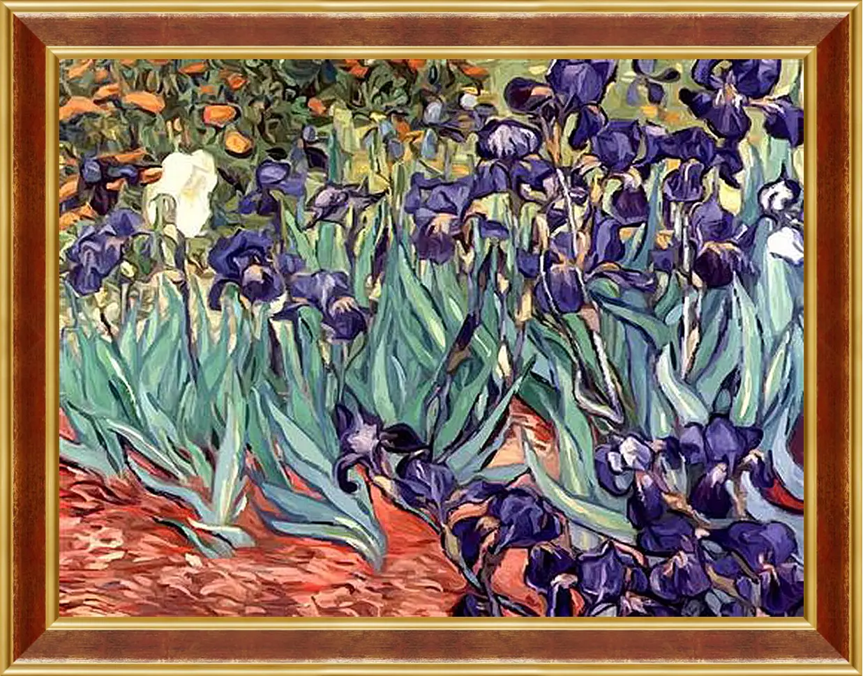 Картина в раме - Irises. Винсент Ван Гог