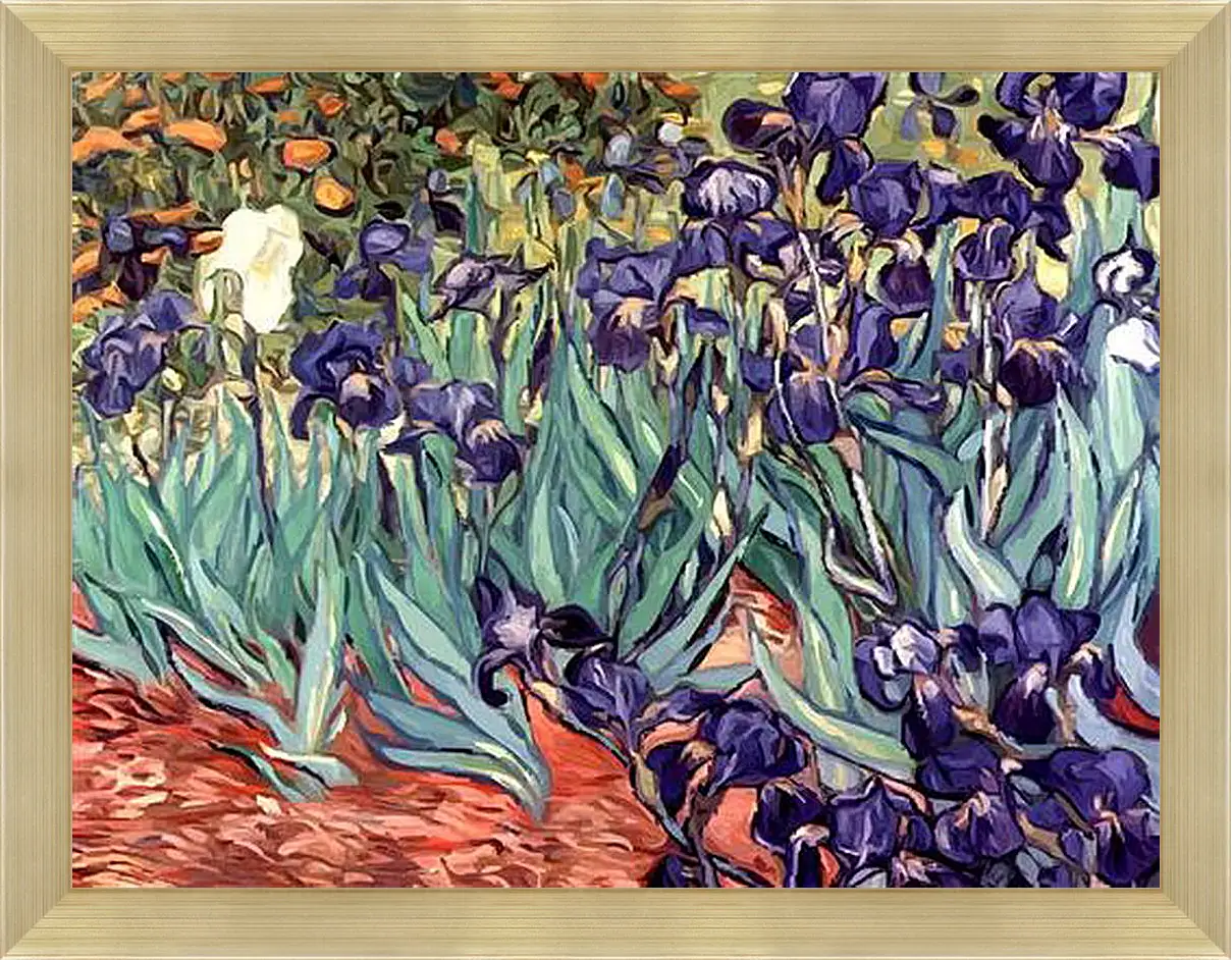 Картина в раме - Irises. Винсент Ван Гог