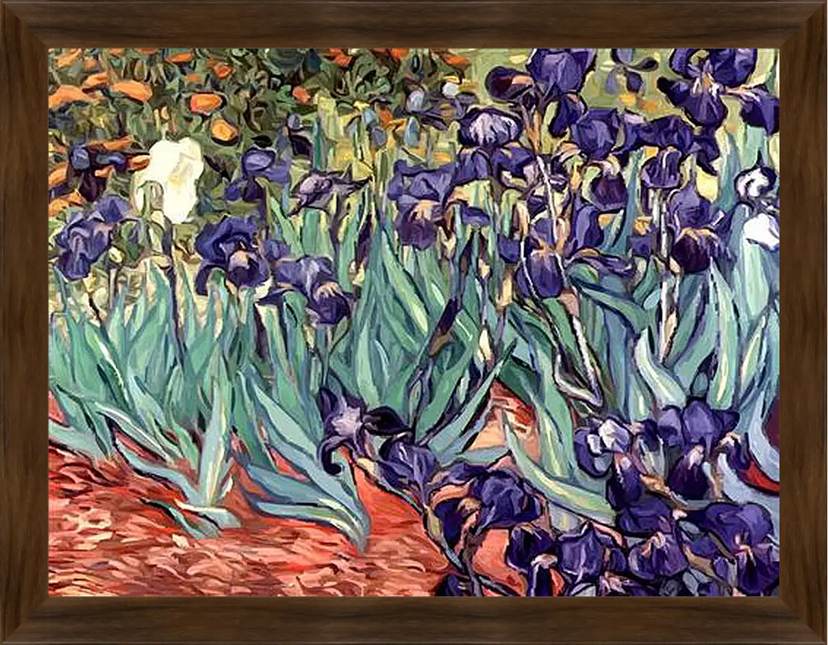 Картина в раме - Irises. Винсент Ван Гог