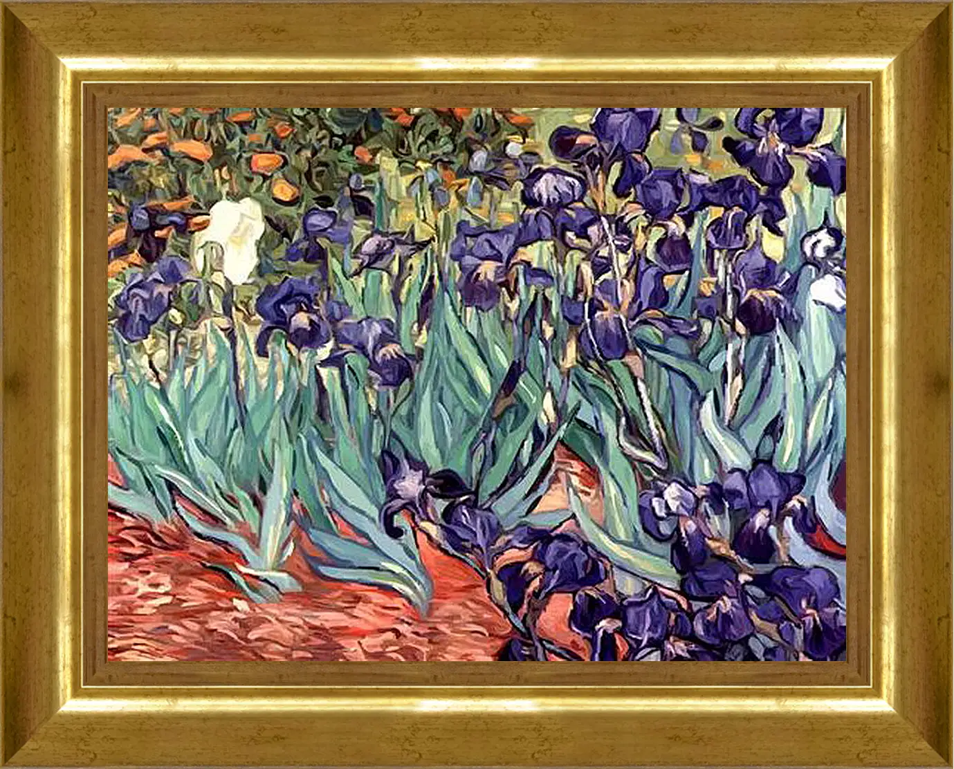 Картина в раме - Irises. Винсент Ван Гог