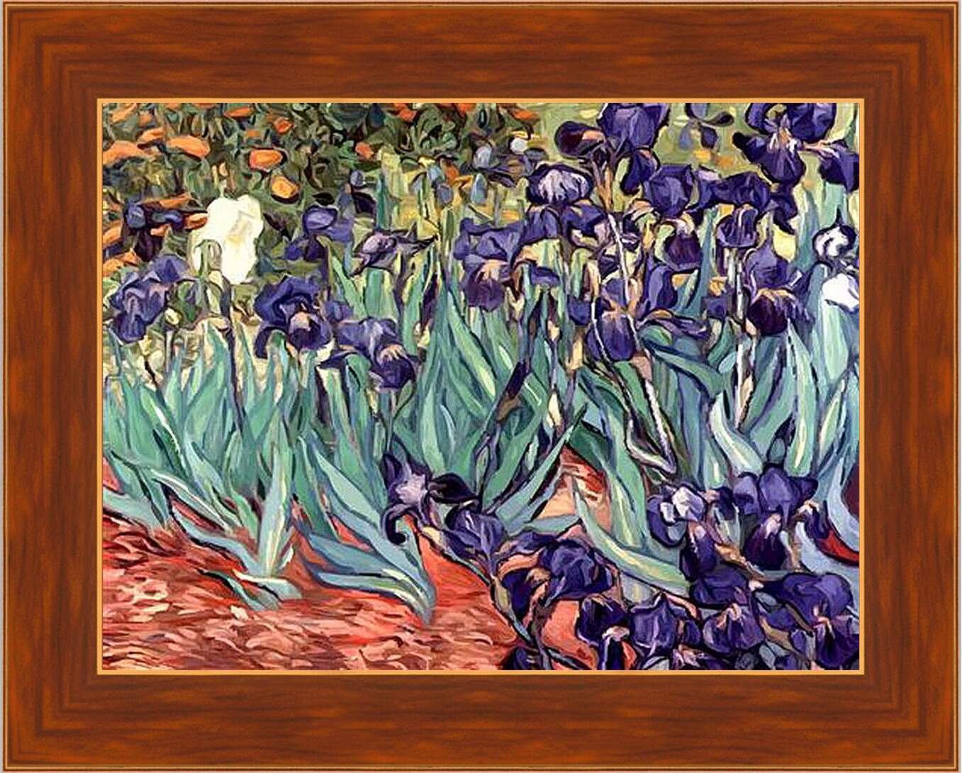 Картина в раме - Irises. Винсент Ван Гог