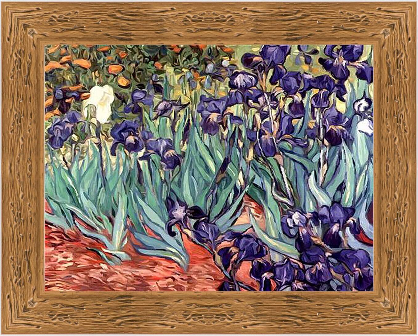 Картина в раме - Irises. Винсент Ван Гог

