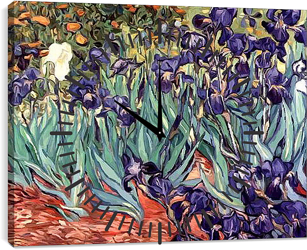 Часы картина - Irises. Винсент Ван Гог