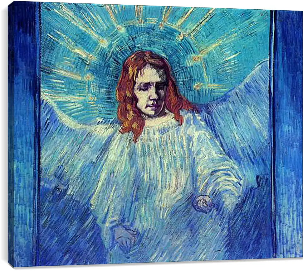 Постер и плакат - Half Figure of an Angel after Rembrandt. Винсент Ван Гог