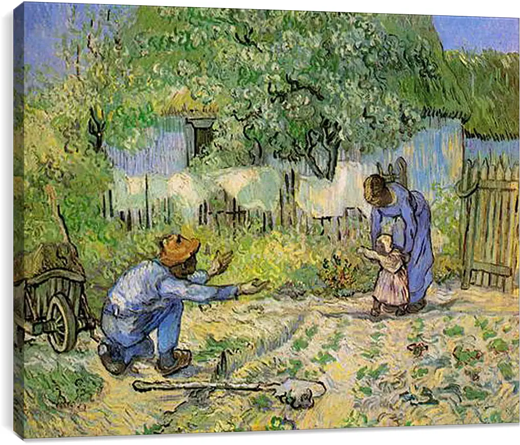 Постер и плакат - First Steps after Millet. Винсент Ван Гог