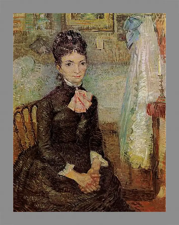 Картина в раме - Woman Sitting by a Cradle. Винсент Ван Гог