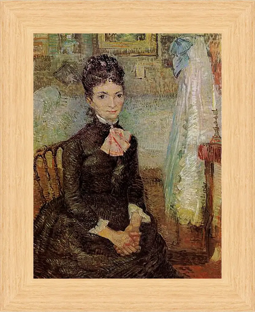 Картина в раме - Woman Sitting by a Cradle. Винсент Ван Гог