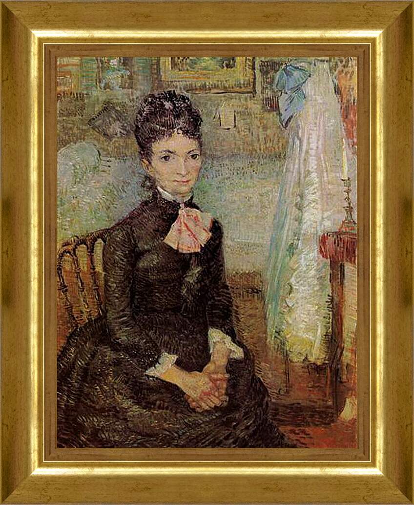 Картина в раме - Woman Sitting by a Cradle. Винсент Ван Гог