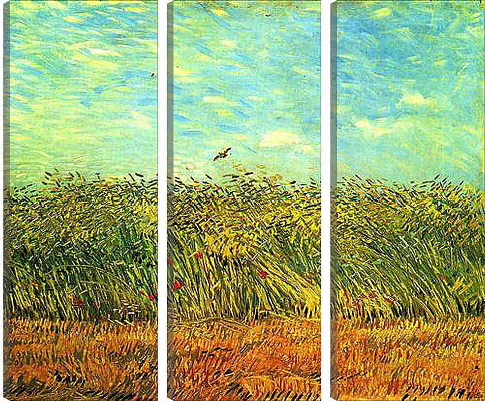 Модульная картина - Wheat Field with a Lark. Винсент Ван Гог