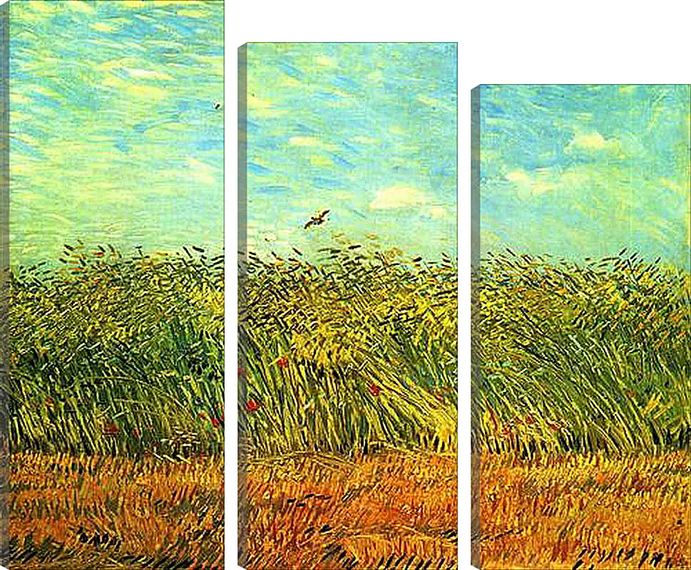 Модульная картина - Wheat Field with a Lark. Винсент Ван Гог