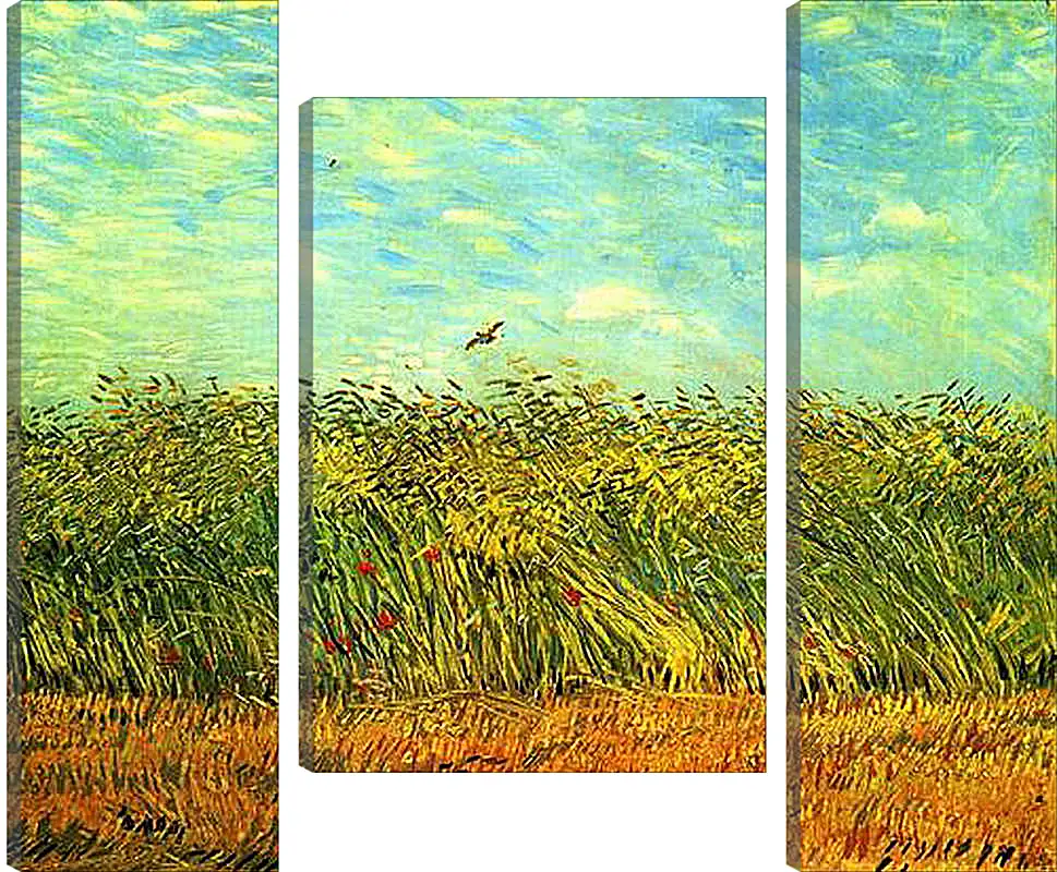 Модульная картина - Wheat Field with a Lark. Винсент Ван Гог