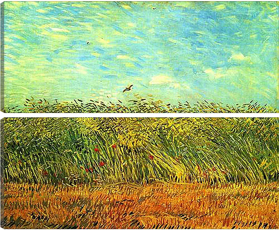 Модульная картина - Wheat Field with a Lark. Винсент Ван Гог