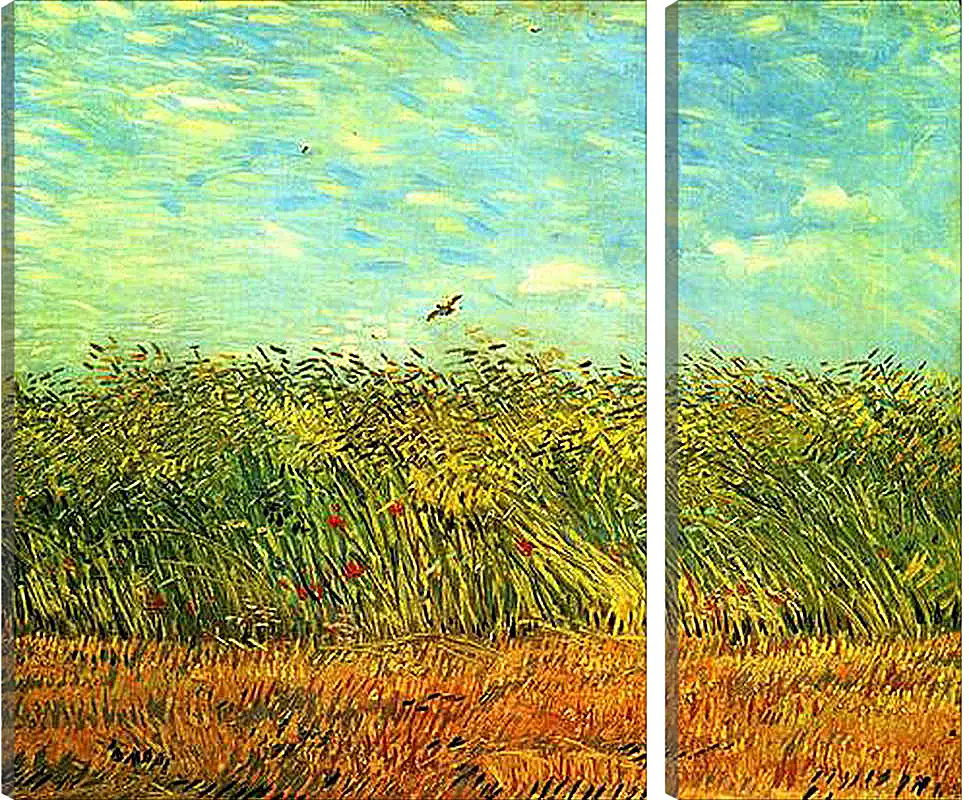 Модульная картина - Wheat Field with a Lark. Винсент Ван Гог