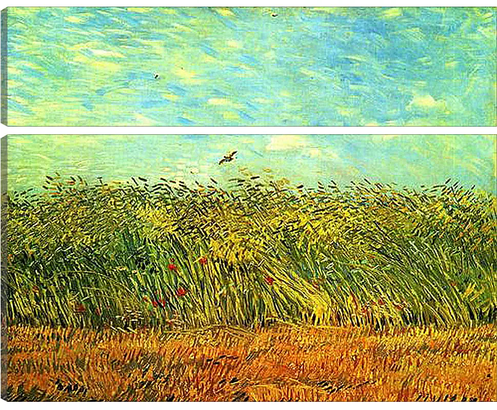 Модульная картина - Wheat Field with a Lark. Винсент Ван Гог