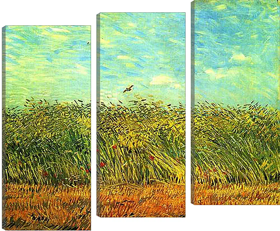 Модульная картина - Wheat Field with a Lark. Винсент Ван Гог