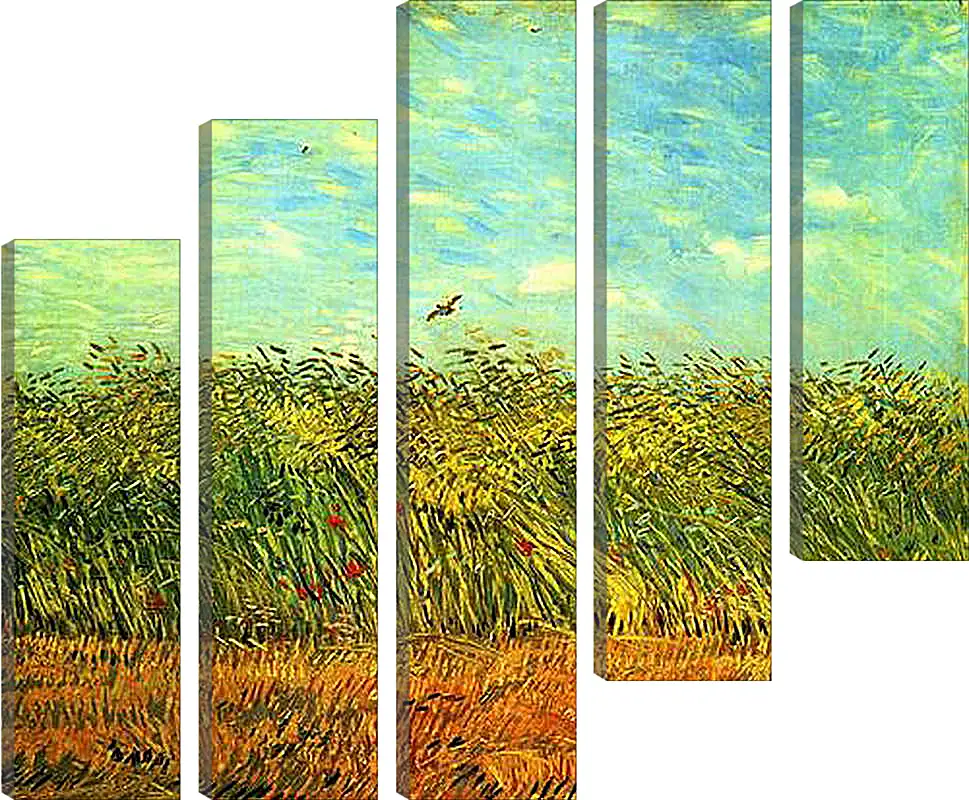 Модульная картина - Wheat Field with a Lark. Винсент Ван Гог
