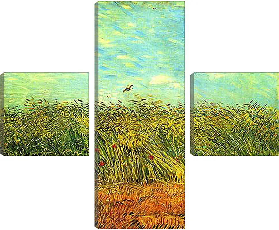 Модульная картина - Wheat Field with a Lark. Винсент Ван Гог