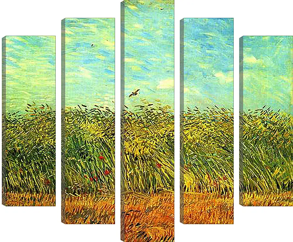 Модульная картина - Wheat Field with a Lark. Винсент Ван Гог