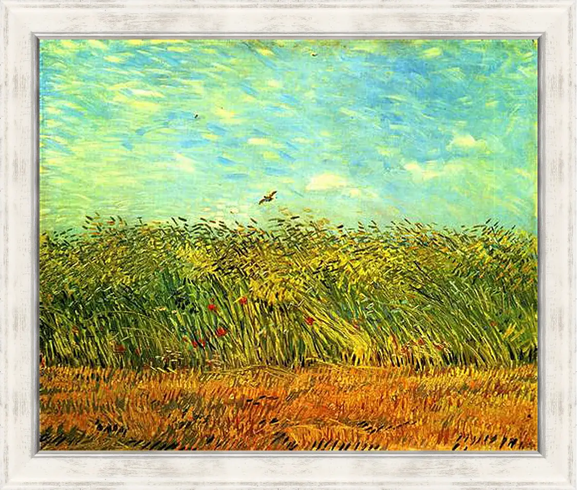 Картина в раме - Wheat Field with a Lark. Винсент Ван Гог
