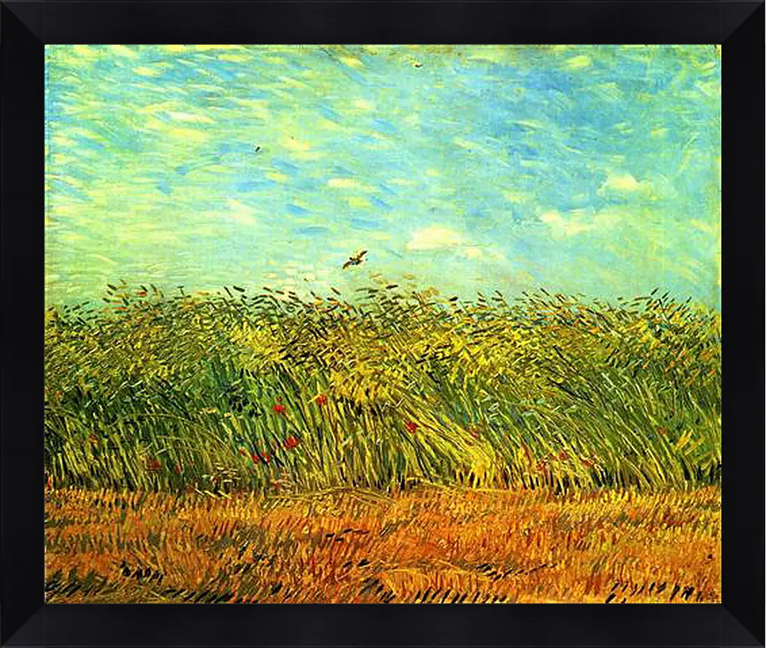 Картина в раме - Wheat Field with a Lark. Винсент Ван Гог