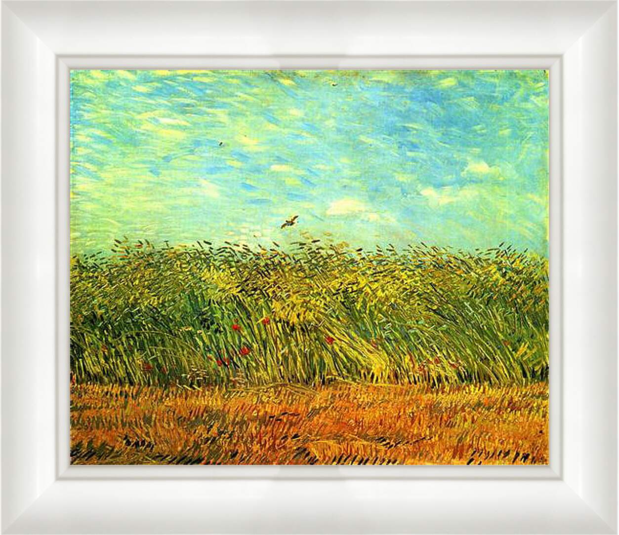 Картина в раме - Wheat Field with a Lark. Винсент Ван Гог