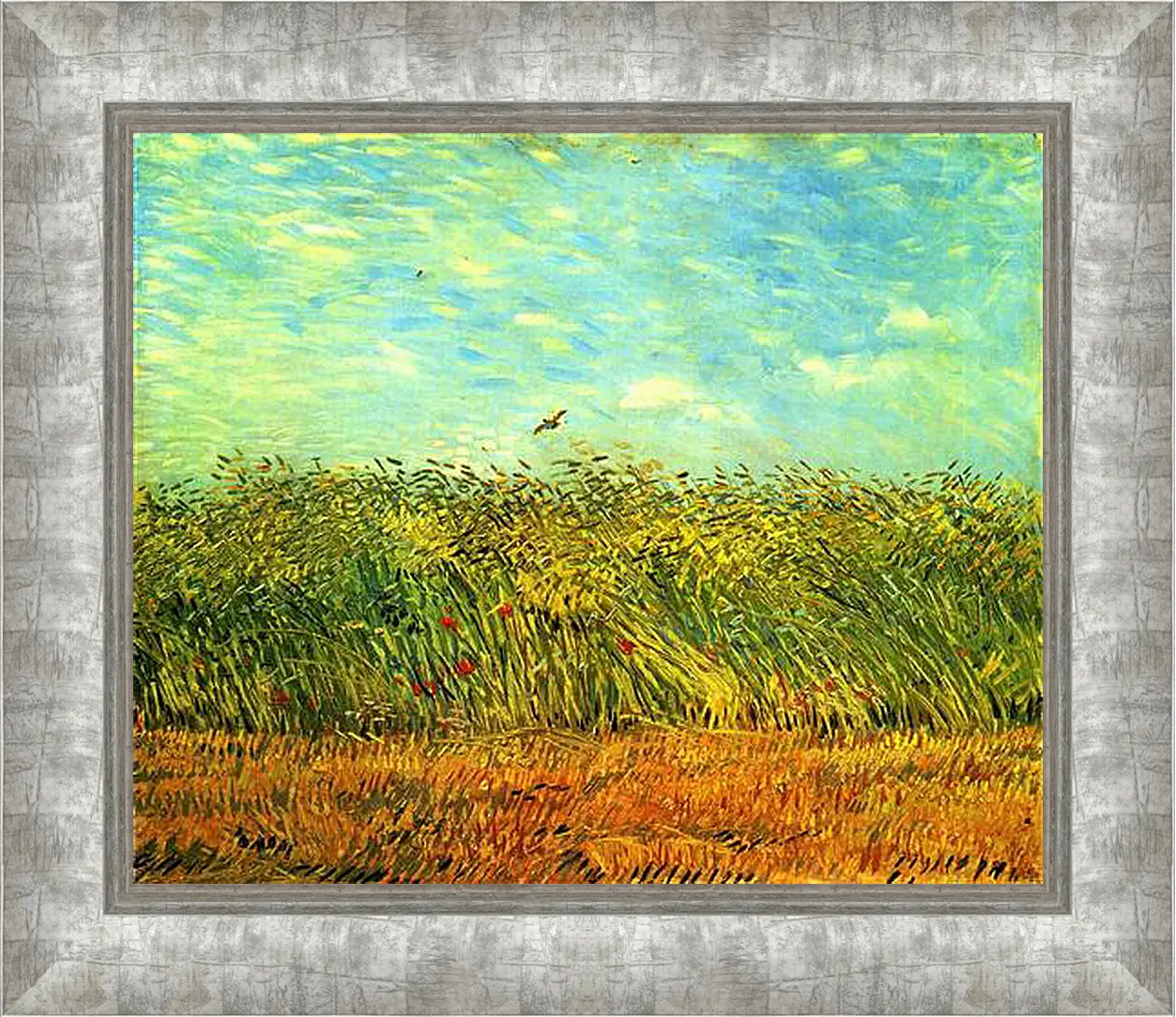 Картина в раме - Wheat Field with a Lark. Винсент Ван Гог
