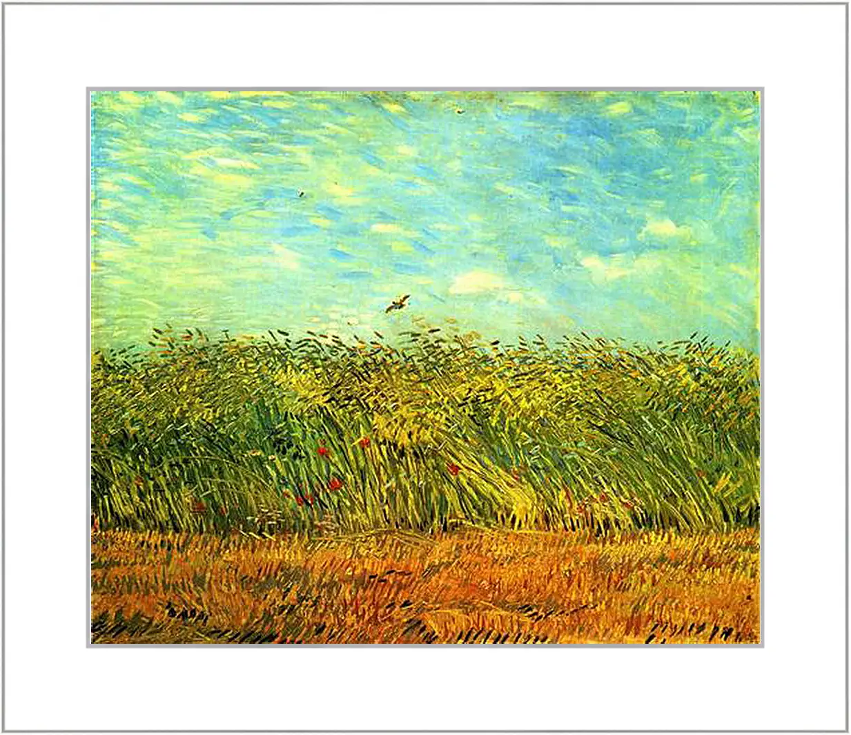 Картина в раме - Wheat Field with a Lark. Винсент Ван Гог