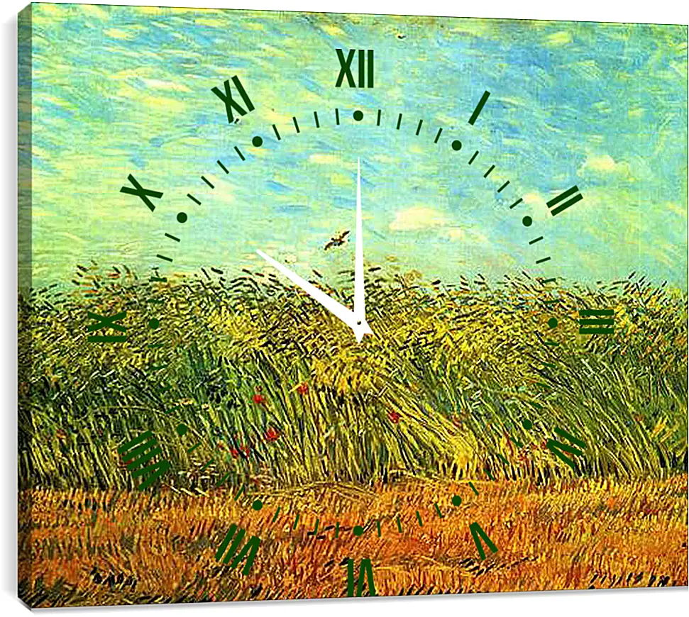 Часы картина - Wheat Field with a Lark. Винсент Ван Гог