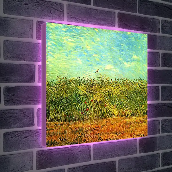 Лайтбокс световая панель - Wheat Field with a Lark. Винсент Ван Гог