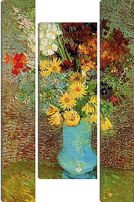 Модульная картина - Vase with Daisies and Anemones. Винсент Ван Гог