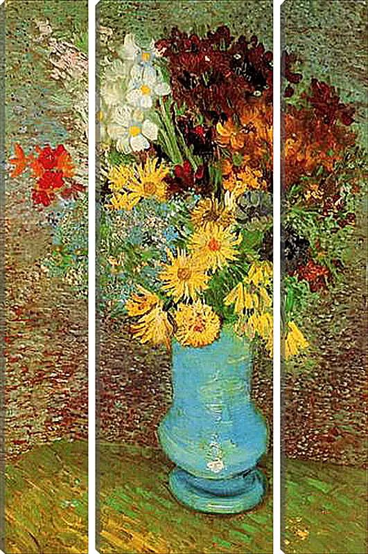 Модульная картина - Vase with Daisies and Anemones. Винсент Ван Гог