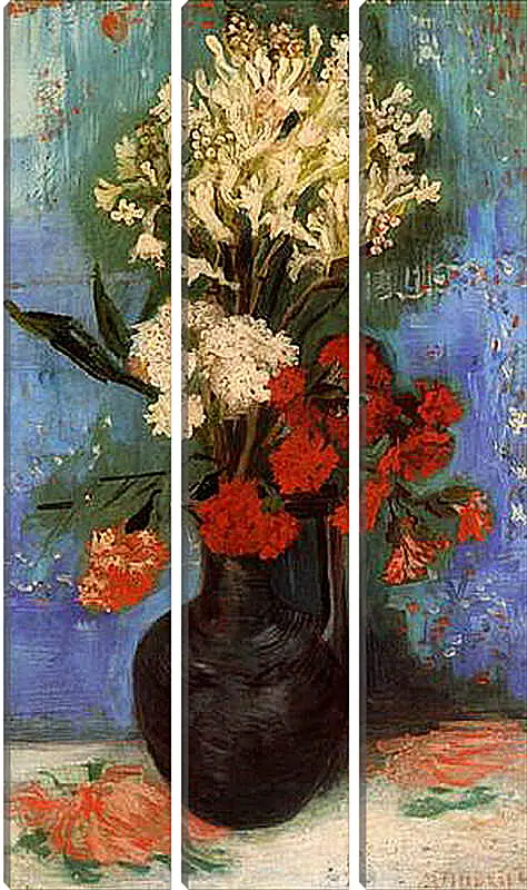 Модульная картина - Vase with Carnations and Other Flowers. Винсент Ван Гог