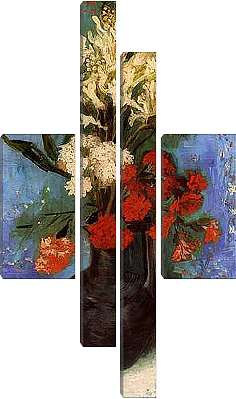 Модульная картина - Vase with Carnations and Other Flowers. Винсент Ван Гог