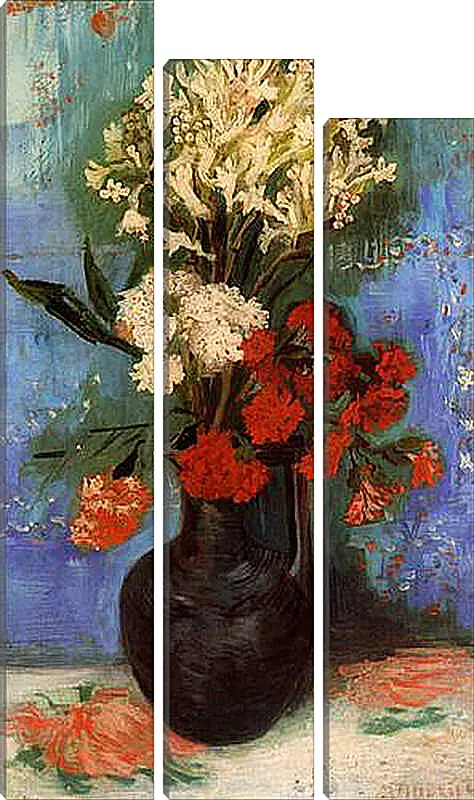 Модульная картина - Vase with Carnations and Other Flowers. Винсент Ван Гог