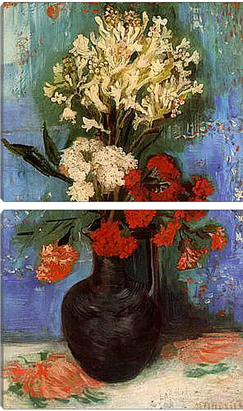 Модульная картина - Vase with Carnations and Other Flowers. Винсент Ван Гог