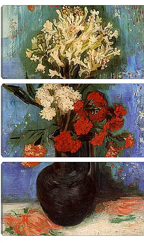 Модульная картина - Vase with Carnations and Other Flowers. Винсент Ван Гог