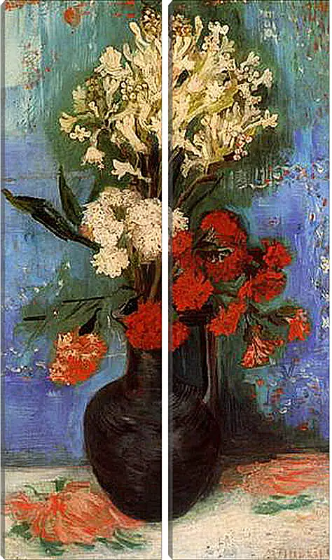 Модульная картина - Vase with Carnations and Other Flowers. Винсент Ван Гог