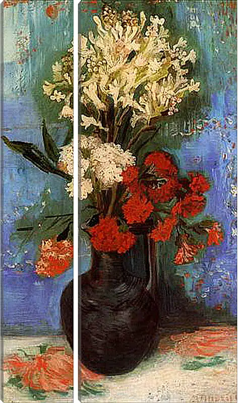 Модульная картина - Vase with Carnations and Other Flowers. Винсент Ван Гог