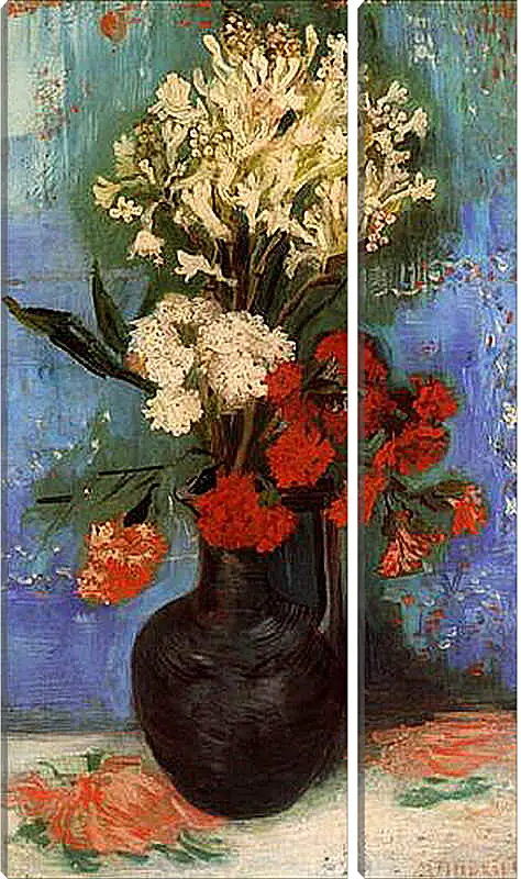 Модульная картина - Vase with Carnations and Other Flowers. Винсент Ван Гог